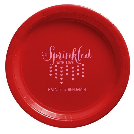 Sprinkled with Love Paper Plates